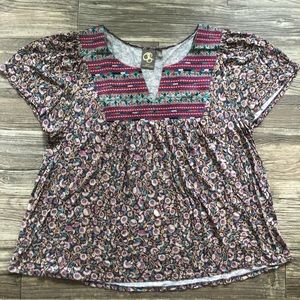 Anthropologie Embroidered Top